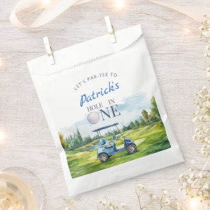 Hole In One Golf 1st Birthday Favour Bag