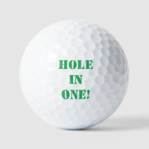 Hole in One golf ball.
