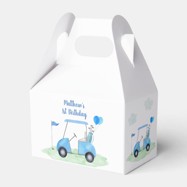 Hole In One Golf Birthday Par-tee Favour Box (Front Side)