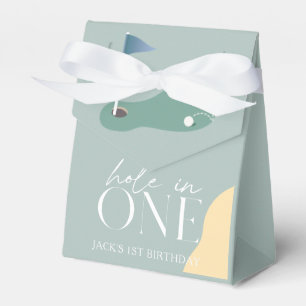 Hole in One Golf Course Boy 1st Birthday Favour Box