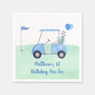 Hole In One Golf First Birthday Par-tee Napkin