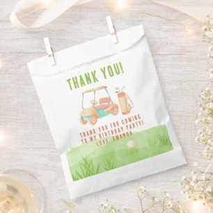 Hole In One Golf First Birthday Thank you Favour Bag