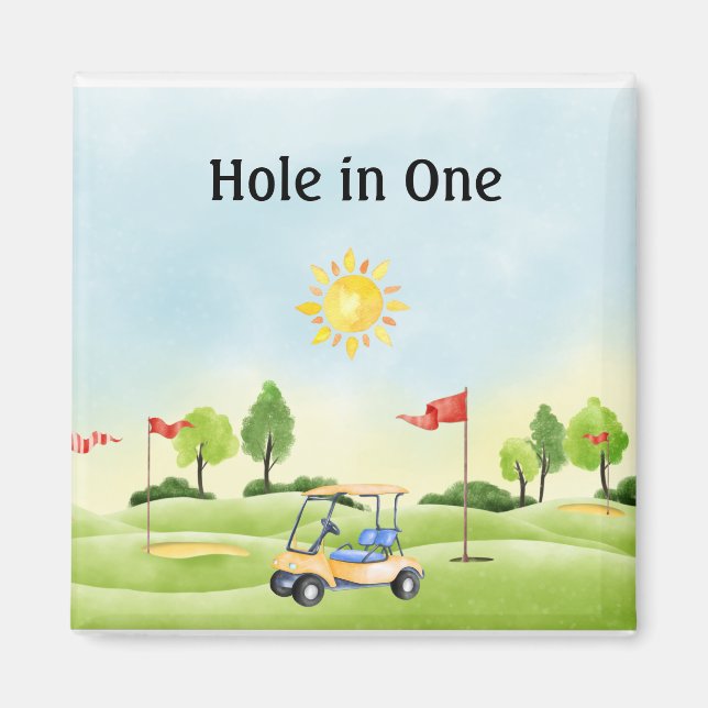 Hole in One Golf Magnet (Front)