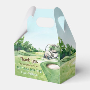 Hole in One Golf Par-tee 1st Birthday Favour Box