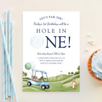 Hole In One Golf Par-Tee 1st First Birthday