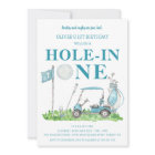 Hole In One Golf Par-tee Boy 1st Birthday