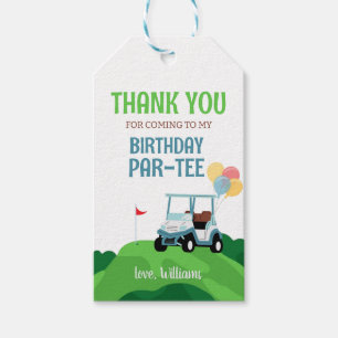 Hole In One Golf Par-Tee Boy Birthday Thank You Gift Tags