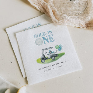 Hole-In-One Mini Golf Party Napkin