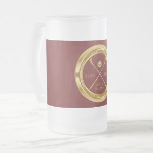 Hole-In-One Personalised Frosted Glass Mug