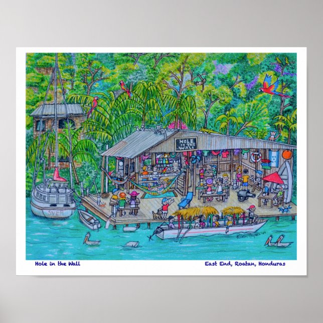 Hole in the Wall Bar Poster (Front)