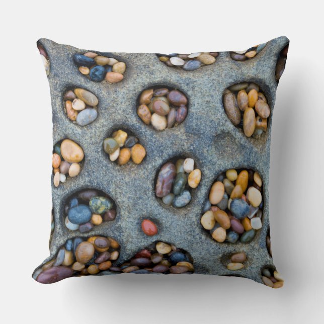 Holes filled with pebbles, CA Cushion (Front)