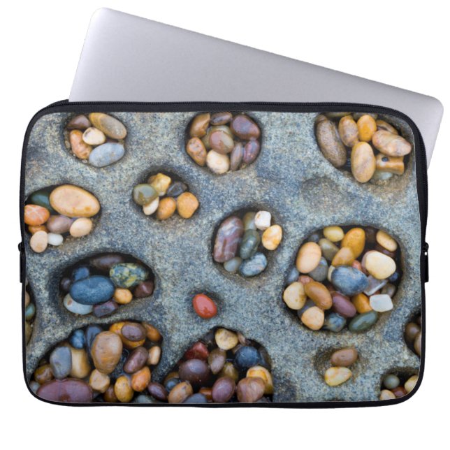 Holes filled with pebbles, CA Laptop Sleeve (Front)