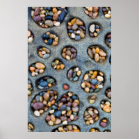 Holes filled with pebbles, CA