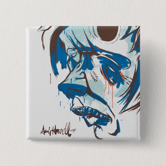 Holes In My Head 15 Cm Square Badge (Front)