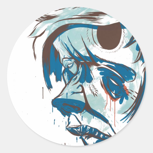 Holes In My Head Classic Round Sticker (Front)