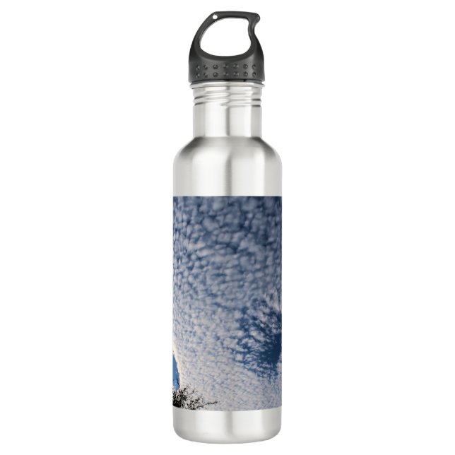 Holey clouds at sunrise 710 ml water bottle (Front)