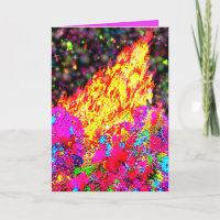 Holi bonfire with paint and sparkles