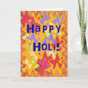 Holi festival of colours card