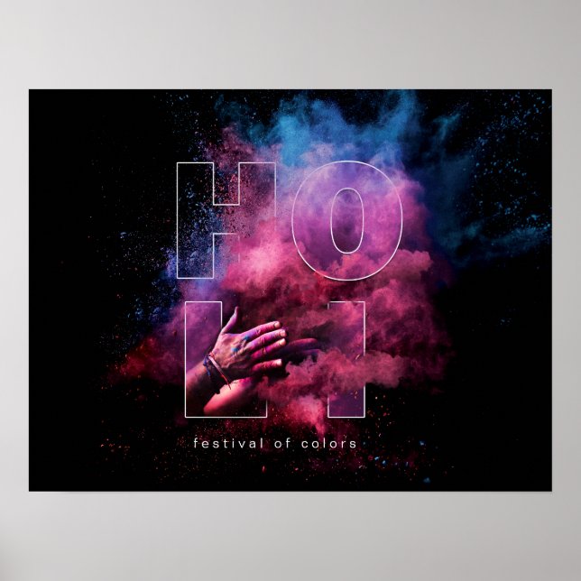 Holi Festival of Colours Design Poster (Front)