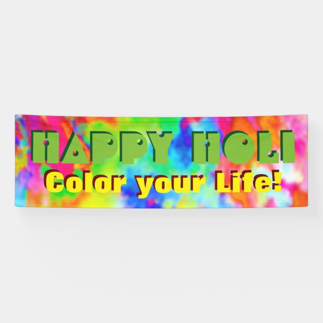 HOLI Festival of Colours + your ideas Banner (Horizontal)
