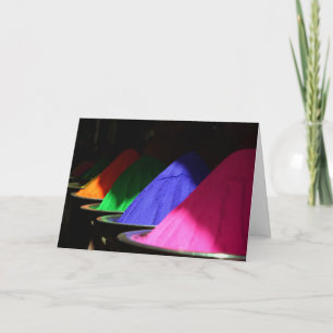 Holi Hai Colourful Powders Card