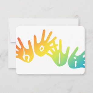 holi hands invitation