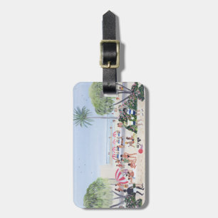 Holiday 1990 luggage tag