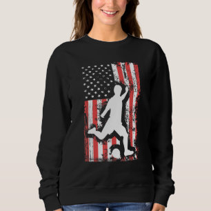 HOLIDAY 365 Soccer US Grunge Flag American 4th of Sweatshirt