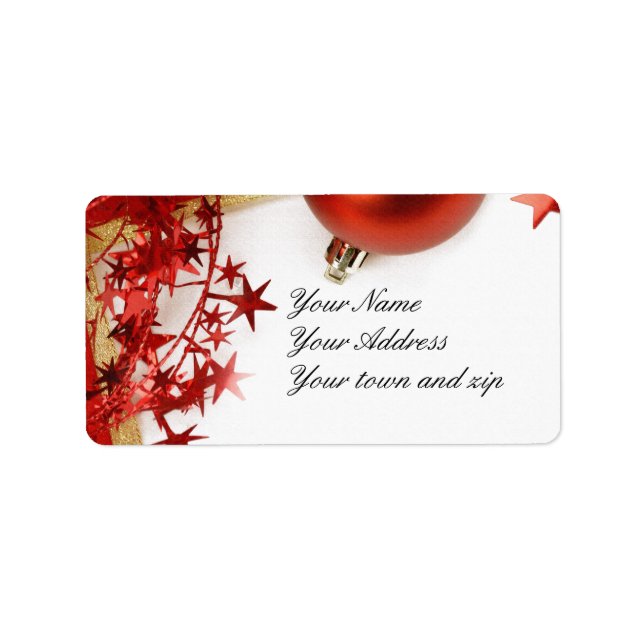 Holiday Address Labels (Front)