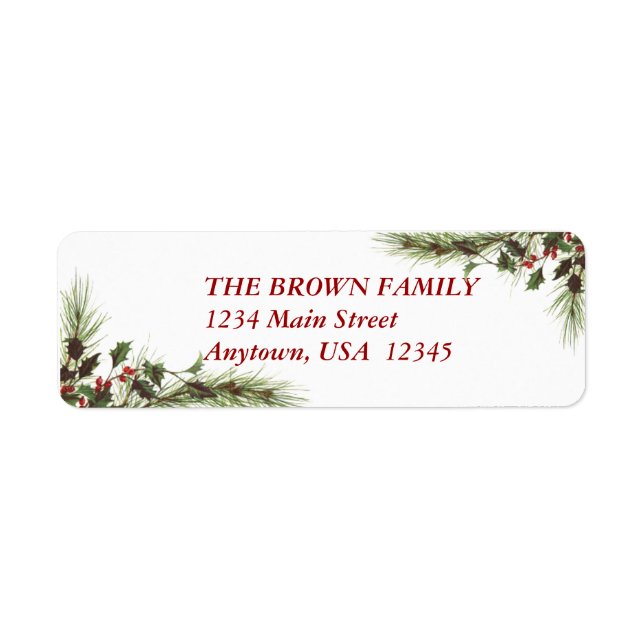 HOLIDAY ADDRESS LABELS (Front)