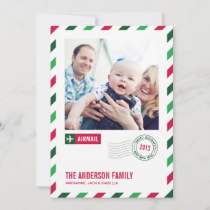 HOLIDAY AIRMAIL HOLIDAY PHOTO CARD