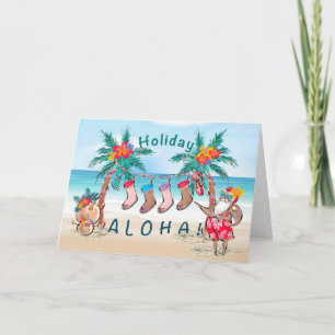 Holiday Aloha Christmas Card