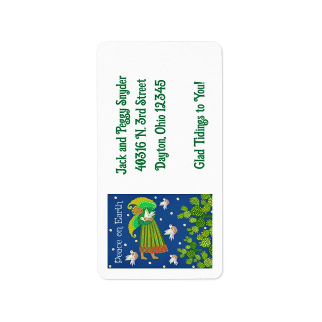 Holiday Angel Return Address Label (Front)