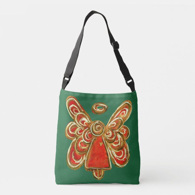 Holiday Angels Art Purse Holiday Cross Body Bag (Back)