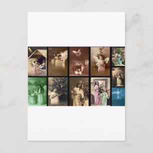 Holiday Angels I Customisable Postcard