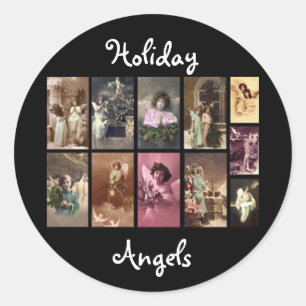 Holiday Angels Sticker Customisable