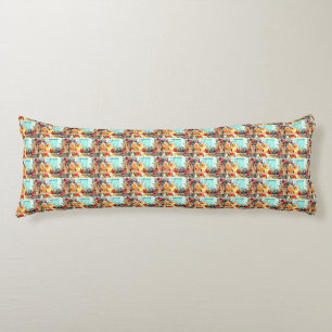 holiday angels trumpeting body cushion