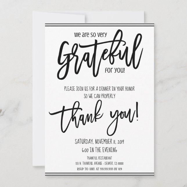 Holiday Appreciation Invitation (Front)