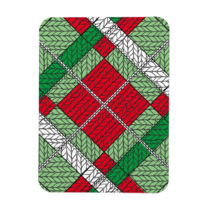 HOLIDAY ARGYLE KNIT 3x4 Flexible Magnet