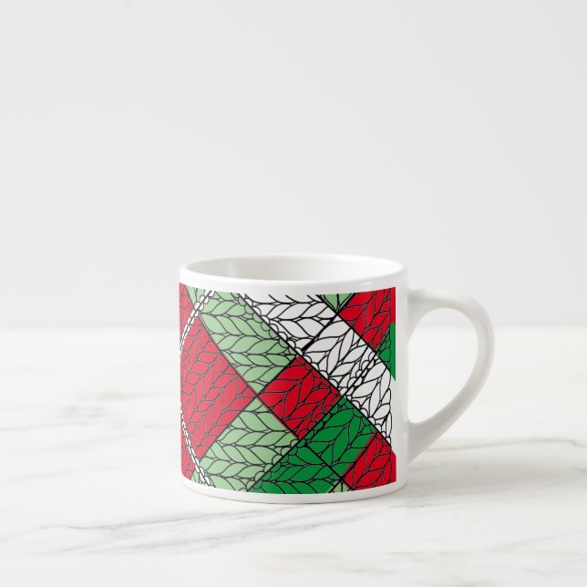 HOLIDAY ARGYLE KNIT Espresso Cup (Right)