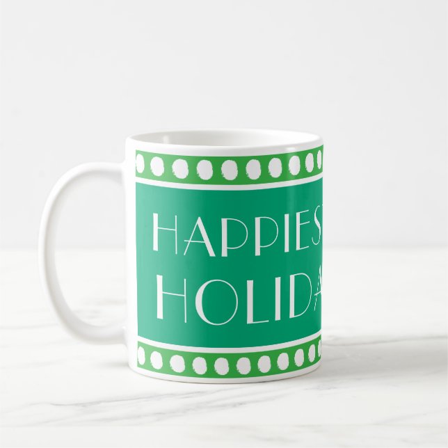 HOLIDAY ART DECO COFFEE MUG (Left)