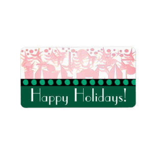 HOLIDAY ART DECO LABEL