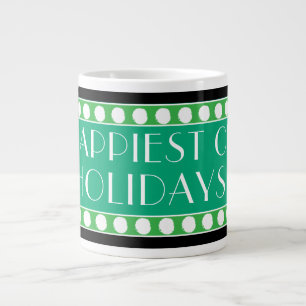HOLIDAY ART DECO LARGE COFFEE MUG