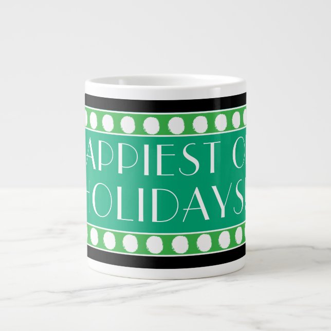 HOLIDAY ART DECO LARGE COFFEE MUG (Front)