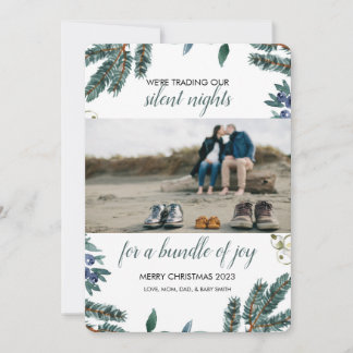 Holiday baby announcement