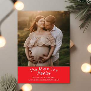 Holiday Baby Announcement   Winter Pregnancy Revea