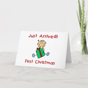 Holiday Baby Boy Just Arrived Tshirts and Gifts Card