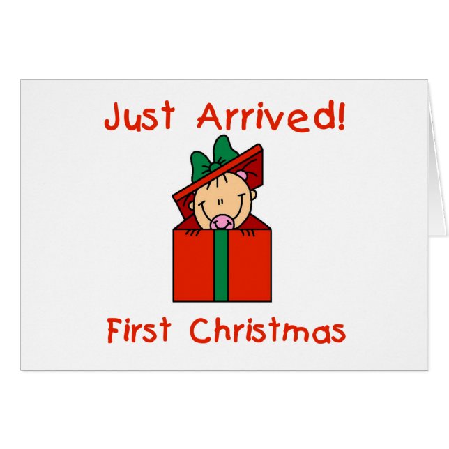 Holiday Baby Girl Just Arrived Tshirts and Gifts (Front Horizontal)