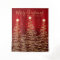 Holiday Backdrop Gold Red Merry Christmas Trees