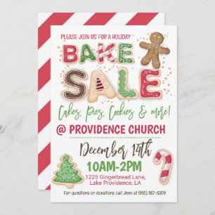 Holiday Bake Sale Flyer Invitation